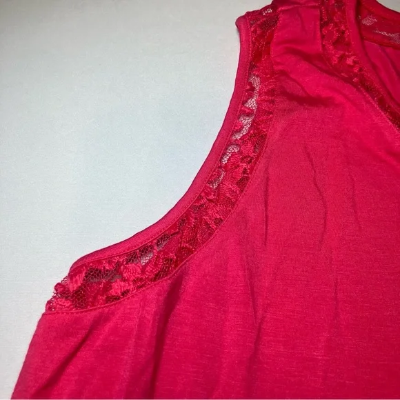 Torrid Feminine Bright Pink Lace Sleeveless Top-NWT Size 3 (22/24) - Picture 8 of 13